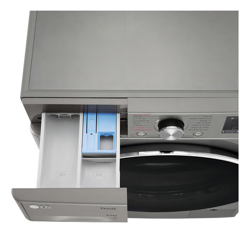Lavasecarropas LG Wd90wvc4s6 Silver Inverter 9/5kg Color - Image 6