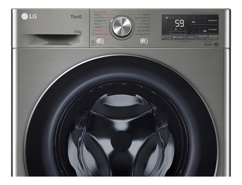 Lavasecarropas LG Wd90wvc4s6 Silver Inverter 9/5kg Color - Image 5